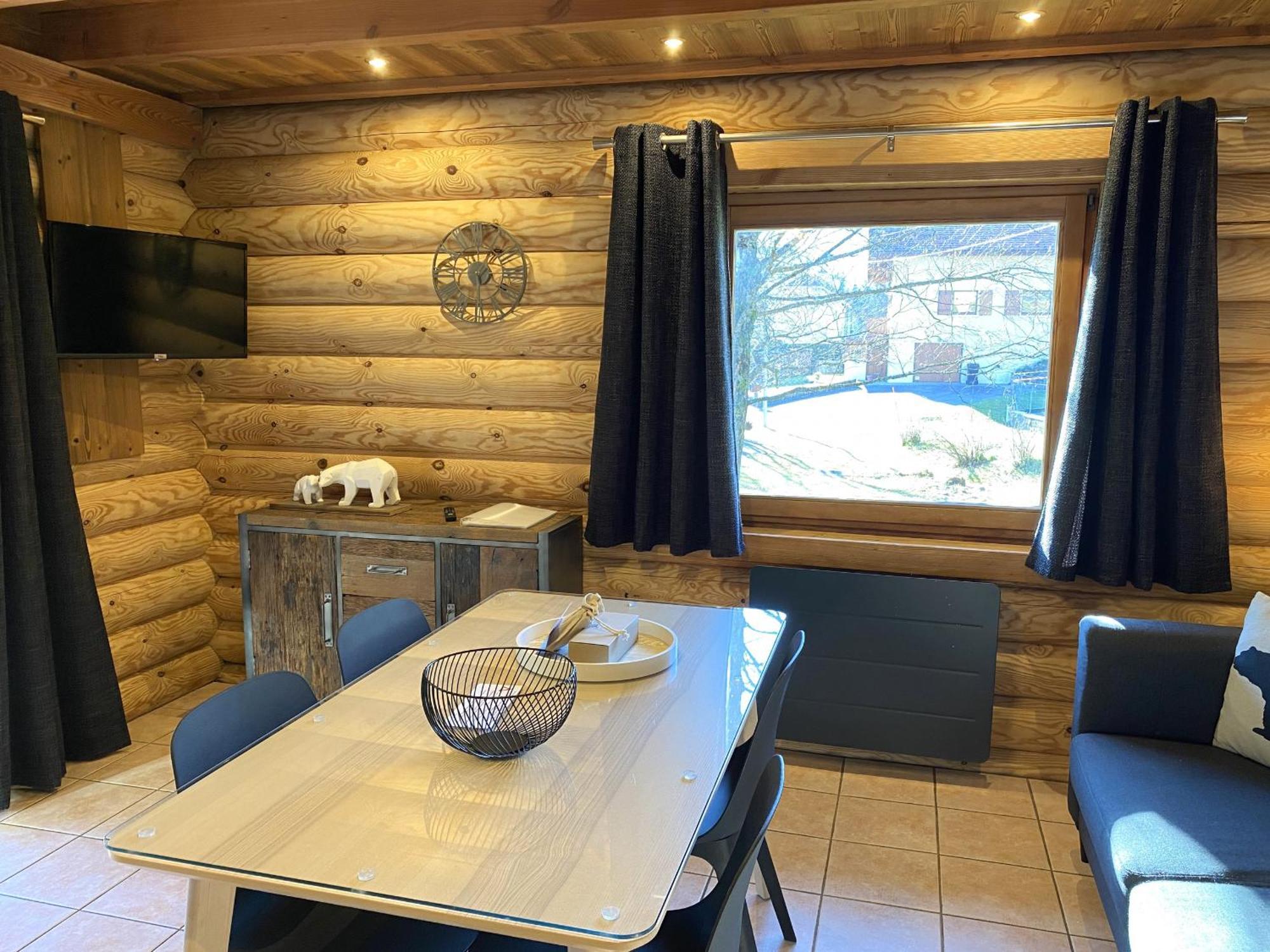L'Oursblanc Chalet En Rondins La Bresse Esterno foto